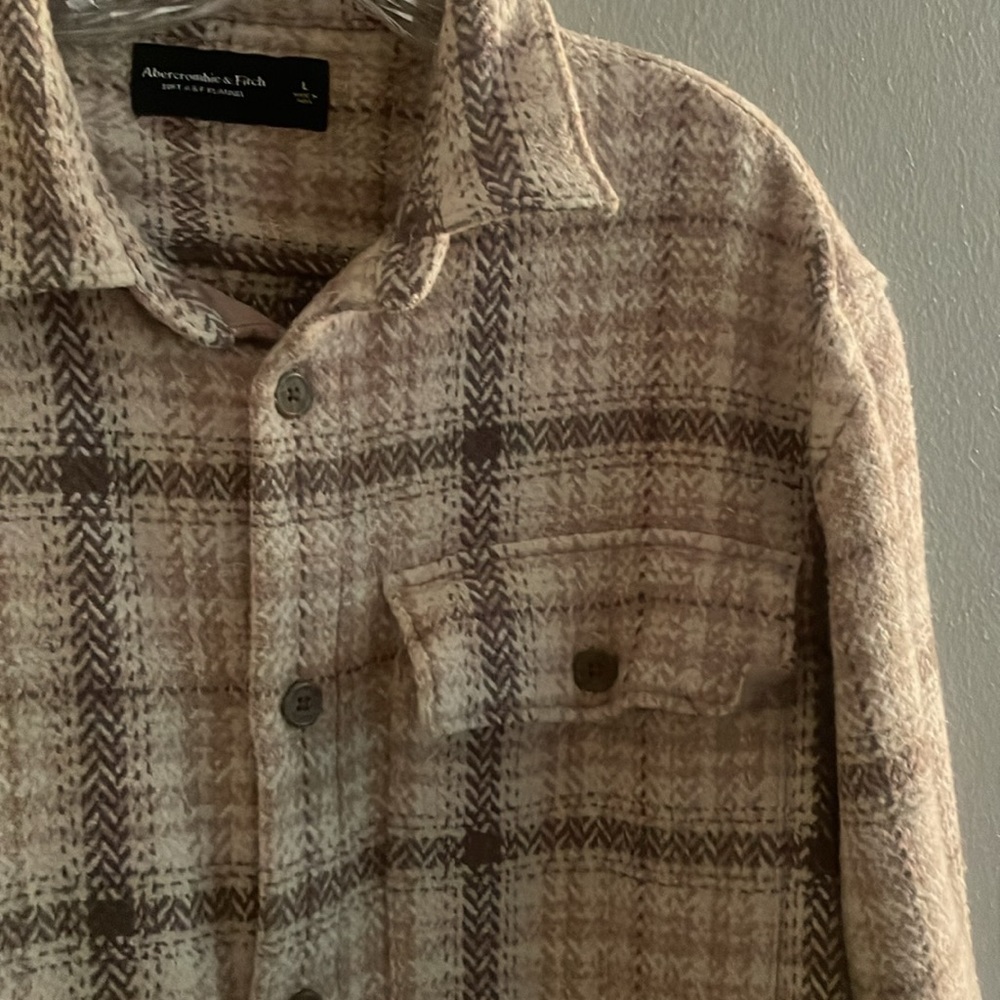 Abercrombie and Fitch Plaid Soft A & F‎ Flannel Size Large - Picture 10 of 12
